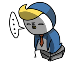 Little Penguin WEI-GU-LI(Office worker) sticker #6527570