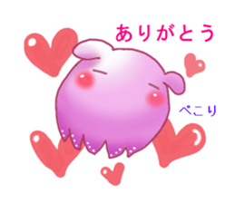 Flapjack octopus and deep sea creatures. sticker #6527668