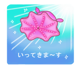 Flapjack octopus and deep sea creatures. sticker #6527672