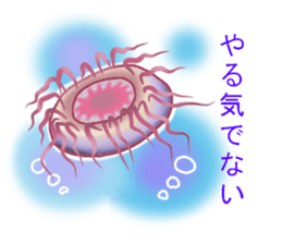 Flapjack octopus and deep sea creatures. sticker #6527677