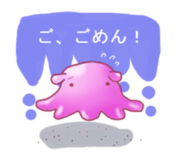 Flapjack octopus and deep sea creatures. sticker #6527683