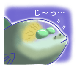 Flapjack octopus and deep sea creatures. sticker #6527690