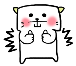 Okayama dialect cat and bear 3 sticker #6528518