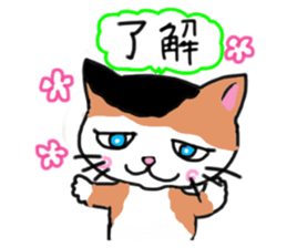 Tortoiseshell cat family and friends sticker #6528987