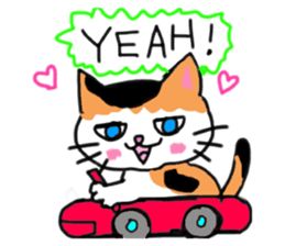 Tortoiseshell cat family and friends sticker #6529004