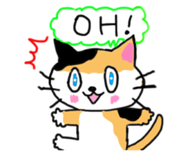 Tortoiseshell cat family and friends sticker #6529008