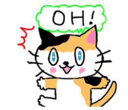 Tortoiseshell cat family and friends sticker #6529008