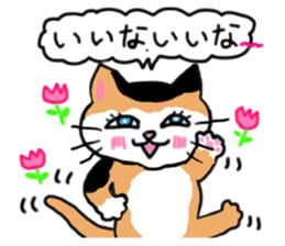 Tortoiseshell cat family and friends sticker #6529021