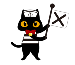 Black Cat Black Marin sticker #6530494