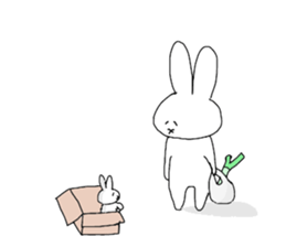 Rabbit & little rabbit daily sticker #6530788