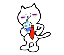 cat likessake sticker #6530894