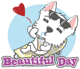 I LOVE West Highland White Terrier part4 sticker #6532302
