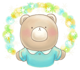 Cute bear and rabbit 2 by Torataro sticker #6532310