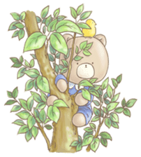 Cute bear and rabbit 2 by Torataro sticker #6532320
