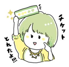 Girl also likes baseball sticker #6532756