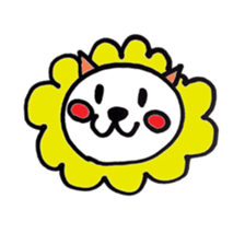 white lion Boo sticker #6533184