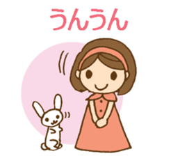 Headbanded girl's daily stickers sticker #6533304