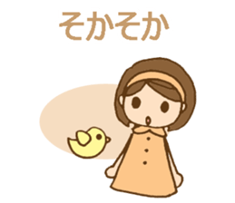 Headbanded girl's daily stickers sticker #6533306