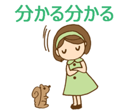 Headbanded girl's daily stickers sticker #6533308