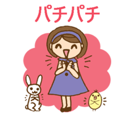 Headbanded girl's daily stickers sticker #6533315