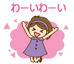 Headbanded girl's daily stickers sticker #6533316