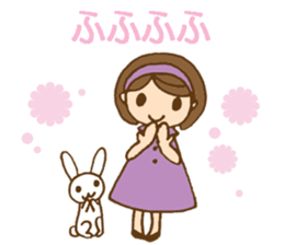 Headbanded girl's daily stickers sticker #6533317
