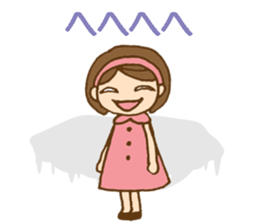 Headbanded girl's daily stickers sticker #6533319