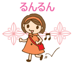 Headbanded girl's daily stickers sticker #6533321