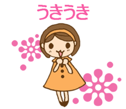 Headbanded girl's daily stickers sticker #6533322