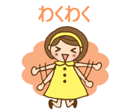 Headbanded girl's daily stickers sticker #6533323