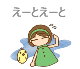 Headbanded girl's daily stickers sticker #6533325