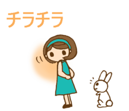 Headbanded girl's daily stickers sticker #6533327