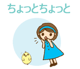 Headbanded girl's daily stickers sticker #6533328