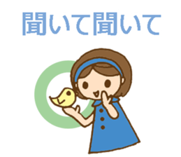 Headbanded girl's daily stickers sticker #6533329