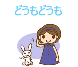 Headbanded girl's daily stickers sticker #6533331