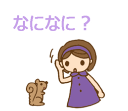 Headbanded girl's daily stickers sticker #6533332