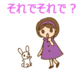 Headbanded girl's daily stickers sticker #6533333