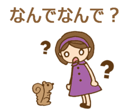 Headbanded girl's daily stickers sticker #6533334