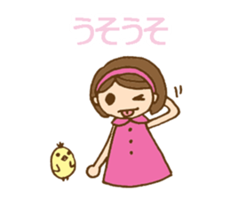 Headbanded girl's daily stickers sticker #6533335