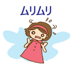 Headbanded girl's daily stickers sticker #6533336