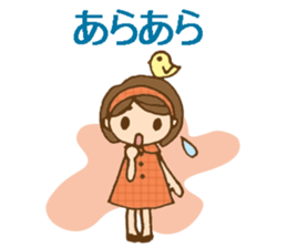 Headbanded girl's daily stickers sticker #6533338