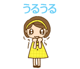 Headbanded girl's daily stickers sticker #6533340