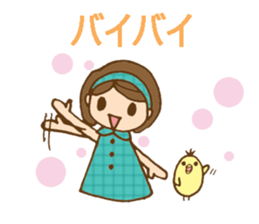 Headbanded girl's daily stickers sticker #6533343