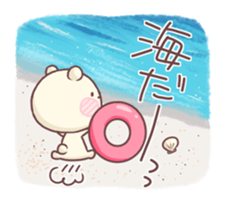 Laid-back BEAR In Summer sticker #6533627