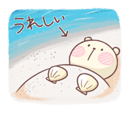 Laid-back BEAR In Summer sticker #6533628