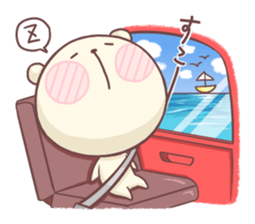 Laid-back BEAR In Summer sticker #6533631