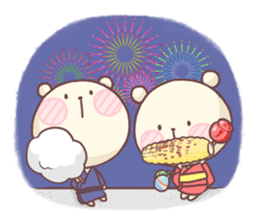 Laid-back BEAR In Summer sticker #6533637