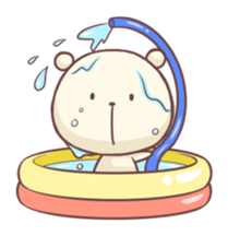 Laid-back BEAR In Summer sticker #6533645