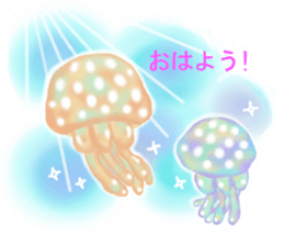 Feeling of the jellyfish sticker #6533865