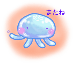 Feeling of the jellyfish sticker #6533873